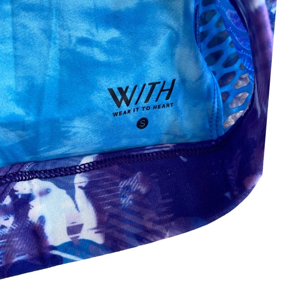 NEW Peloton x WITH Blue Moves High Neck Racerback Cutout Sports Bra Size Medium - Picture 15 of 15